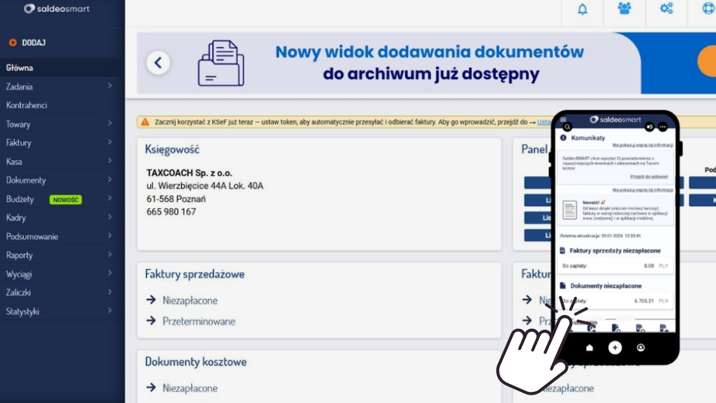 Aplikacja desktop + mobile